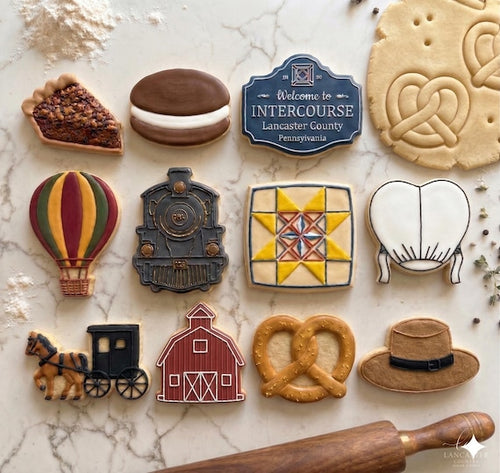 Amish Country Cookie Cutters | Lancaster Heritage Collection, 3.5" Baking Molds